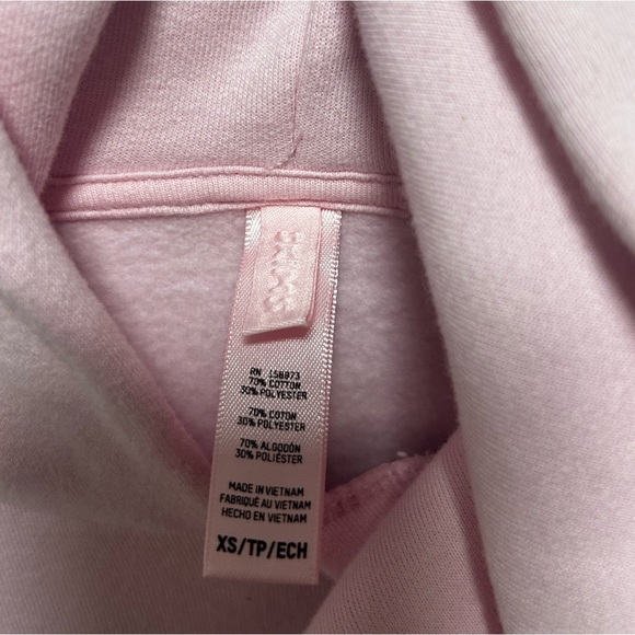 Skims Classic Fleece pink hoodie sweatshirt in cherry blossom - Picture 5 of 7